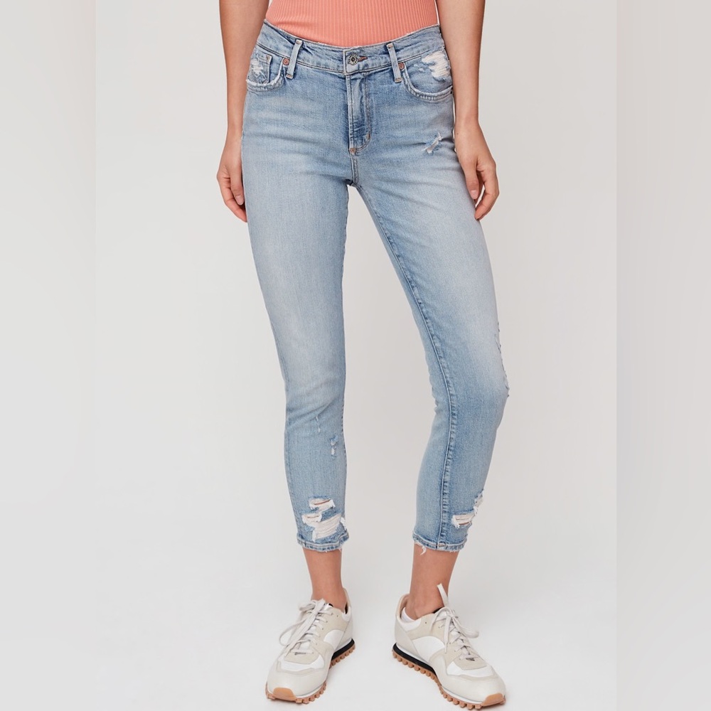 Agolde Sophie Crop Jeans - Size 26 - Picture 2 of 13
